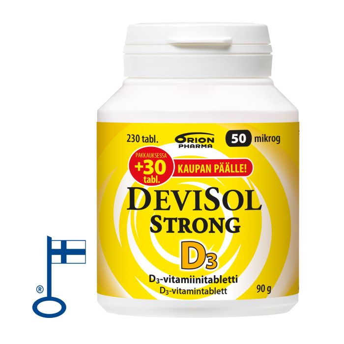 Devisol Strong 50 mikrog imeskelytabl 230 kpl kuva 1