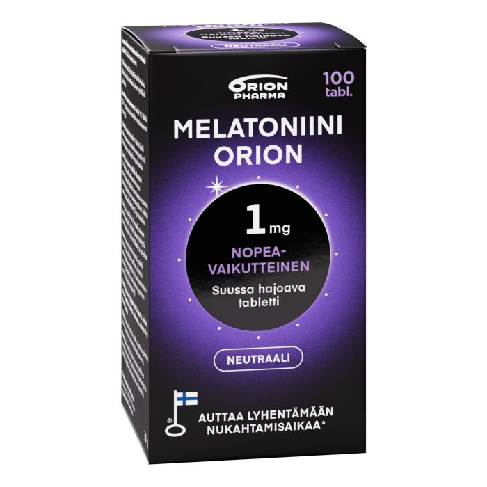 Melatoniini Orion 1 mg suussa hajoava 100 tabl kuva 4