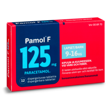 PAMOL F dispergoituva tabletti 125 mg 12 fol