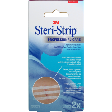 3M Steri-Strip haavansulkuteippi valk. 6 mm x 7,5 cm 2x3 kpl
