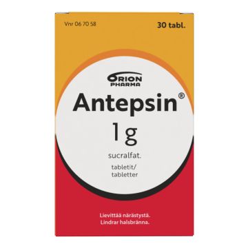 ANTEPSIN tabletti 1 g 30 fol