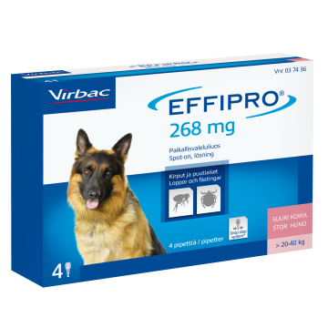 EFFIPRO paikallisvaleluliuos 100 mg/ml Pipetti 4 x 2.68 ml