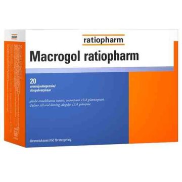 Macrogol ratiopharm annospussi 13,8 g 20 kpl