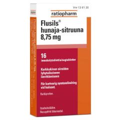 FLUSILS HUNAJA-SITRUUNA imeskelytabletti 8,75 mg 16 fol