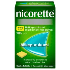 NICORETTE 4 mg lääkepurukumi 105 fol